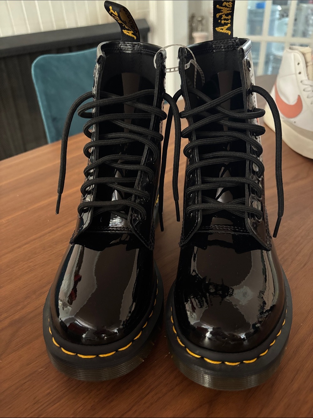 Dr. Martens patent Leather 1460 8 eye combat boots